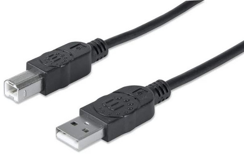 Manhattan kabel za printer, USB2.0 AM/BM,1.8m,crni