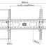 Manhattan TV nosač zidni 37"-86" do 75kg, crni