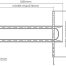 Manhattan TV nosač zidni 60"-120" do 120kg, crni