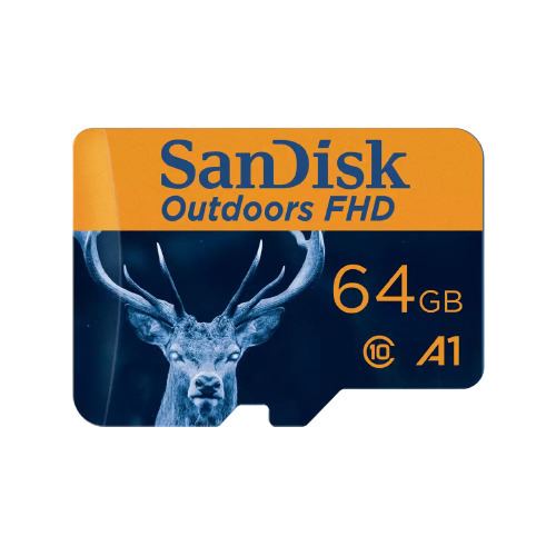 SanDisk Outdoors FHD microSD with Adapter - 64GB