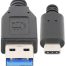 Manhattan kabel USB 3.0,USB-A/USB-C M/M,1m,crni