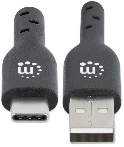 Manhattan kabel USB-C, M/M, 2.0 Type-C, 3m, crni