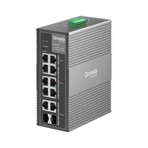 TP-Link Omada 10-Port Gigabit Industrial Easy Managed Switch with 6-Port PoE and 2-Port PoE