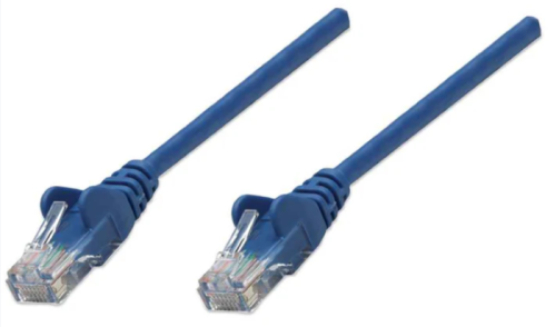 Intellinet Cat5e, CCA, U/UTP, PVC, RJ45,20m, plavi