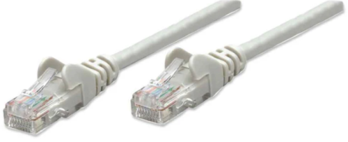 Intellinet Cat6, CCA, U/UTP, PVC, RJ45, 3m, sivi