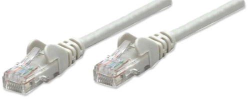 Intellinet Cat6, CCA, U/UTP, PVC, RJ45, 15m, sivi