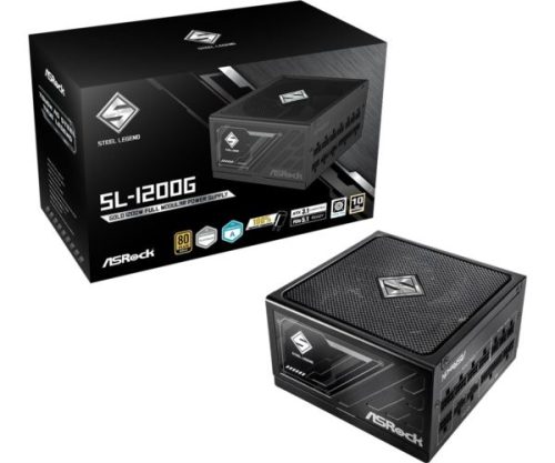 ASRock PSU Steel Legend SL-1200G, 1200W, 80 Gold, Fully Modular