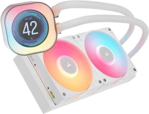Corsair iCUE LINK TITAN 240 RX LCD Liquid CPU Cooler - White