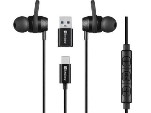Sandberg USB-C A In-Earset with Line-Mic