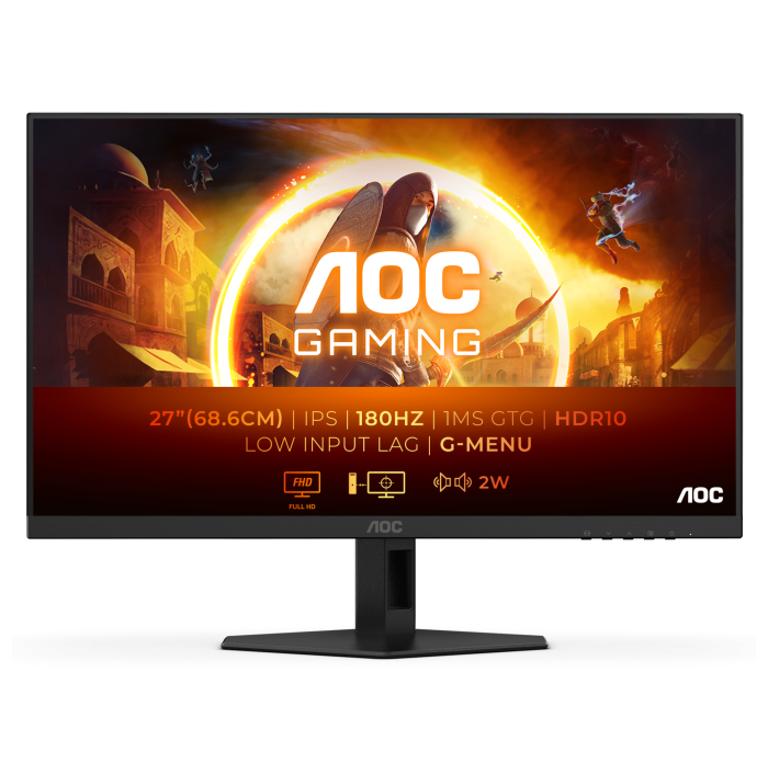AOC Q27G42XE, IPS 27", DP, HDMI, 180Hz, QHD, zvuč