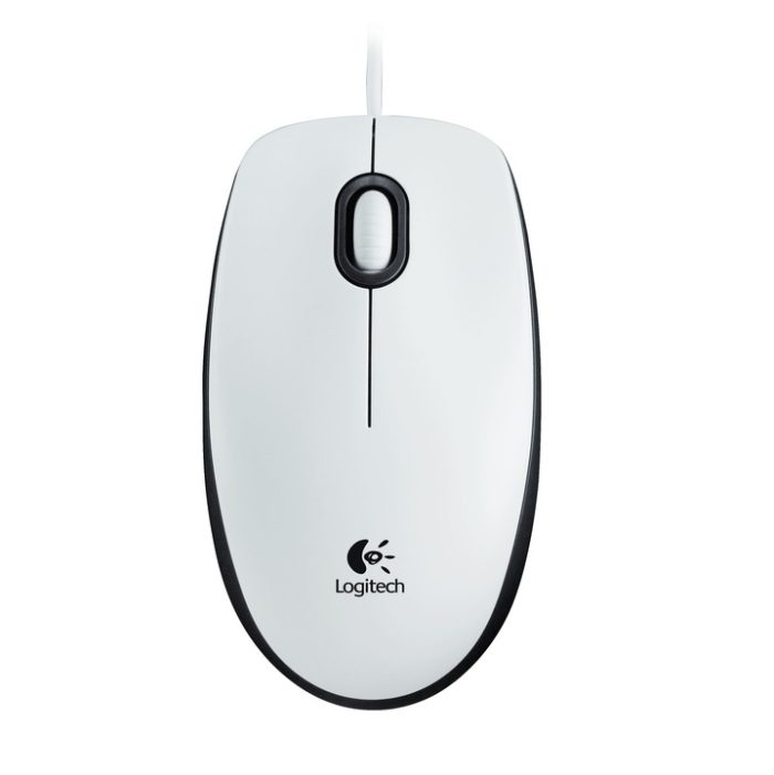 Logitech M100 žičani optički miš, bijela