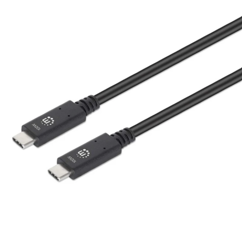 Manhattan kabel USB-C M/M, 4K@60Hz,10 Gbps,1m,crni