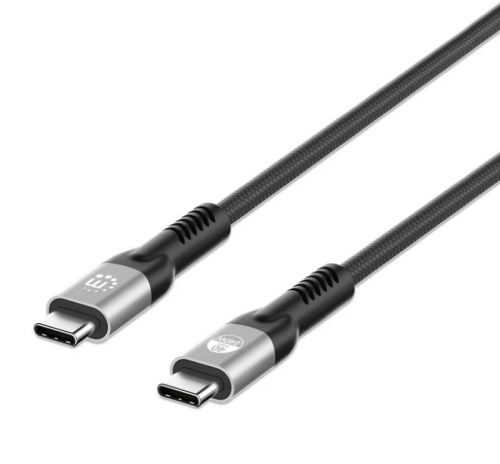 Manhattan kabel USB-C, M/M, 2.0 Type-C, 1m, crni