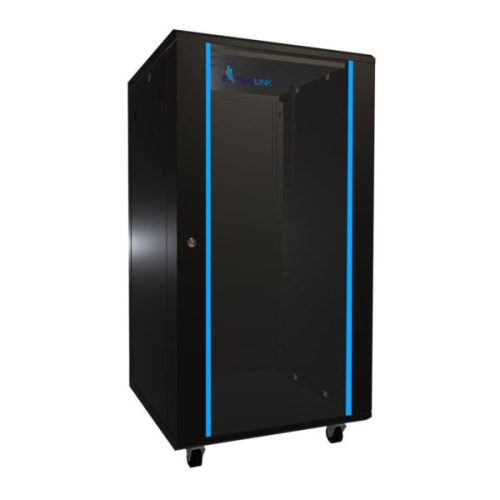 Extralink Floor Cabinet 22U, 600x600, Black