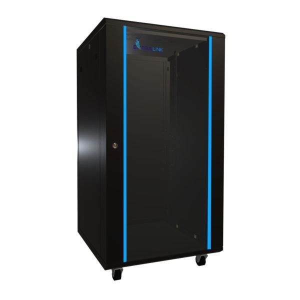 Extralink Floor Cabinet 22U, 600x600, Black