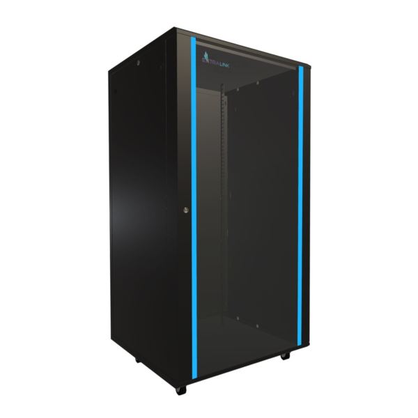 Extralink Floor Cabinet 32U, 800x800, Black