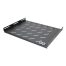 Extralink 1U 350mm Fixed shelf, 19", 490x360mm, for 600mm depth cabinets, Black