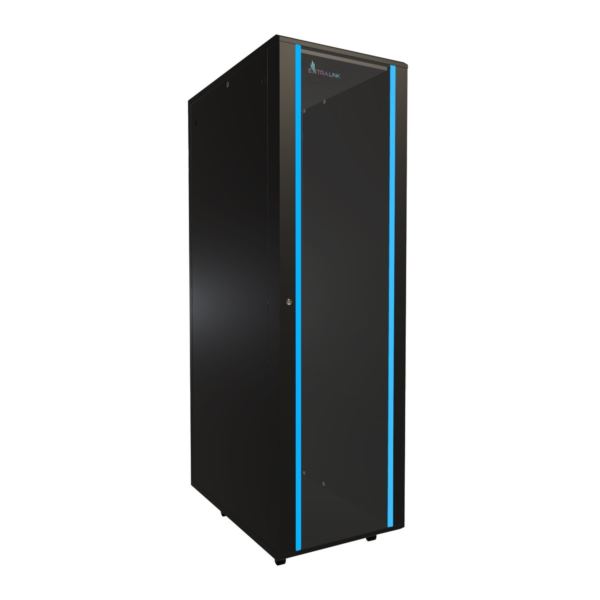 Extralink Floor Cabinet 42U, 600x1000, Black