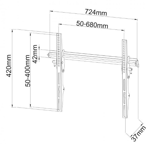 SBOX nosač PLB-4269T, 60 -100", do 75kg