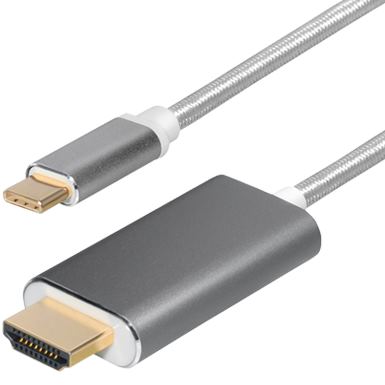 Transmedia USB type C plug - HDMI plug 3m