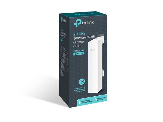 TP-Link CPE210, 2.4GHz 300Mbps 9dBi Outdoor CPE