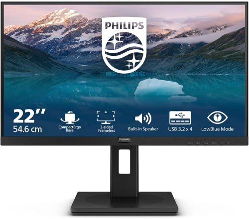 Philips 222S9JML 21,5", VGA, HDMI, DP, zvuč., USB