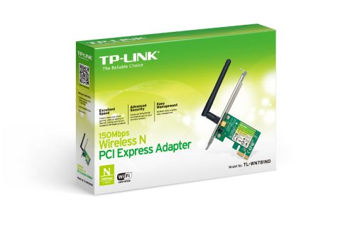 TP-Link 2,4Ghz WiFi PCI Express Adapter 150Mbps with detachable Ant.