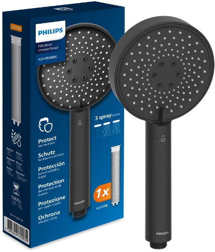 Philips tuš slušalica s filterom vode ASH1516 crna