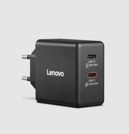 Lenovo Dual USB-C 65W GaN Charger