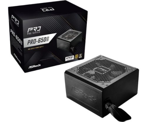 ASRock PSU PRO Series PRO-650G, 650W, 80 Gold