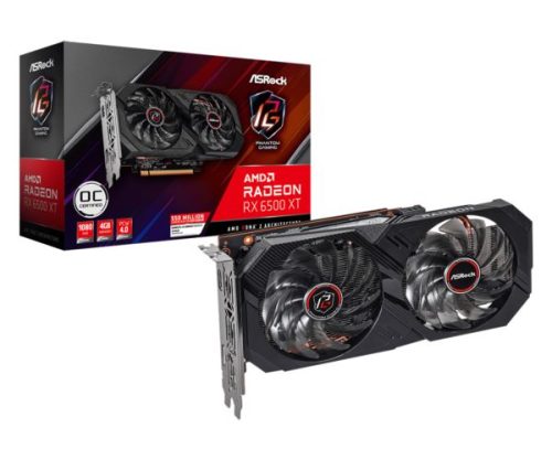 Asrock Radeon RX 6500 XT Phantom Gaming D OC, 4GB GDDR6