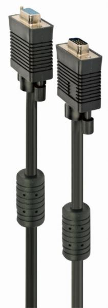 Gembird Premium dual-shielded VGA extension cable with ferrite cores, 1.8 m