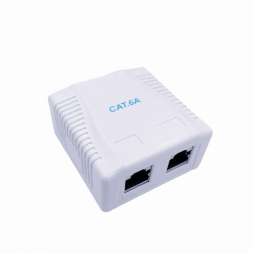 Gembird CAT6A FTP 2-port surface mount box