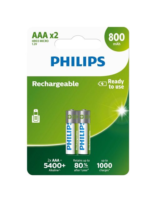 Philips punjive bazterije AAA,2 komada, 800 mAh