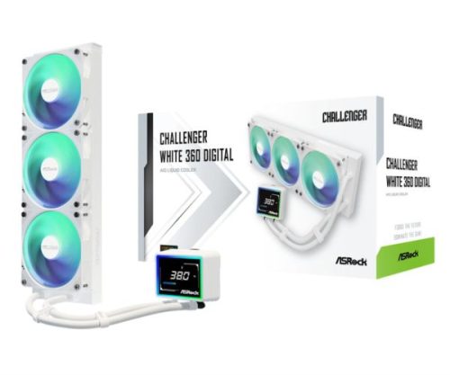 ASRock Challenger White 360 Digital AIO Liquid Cooler