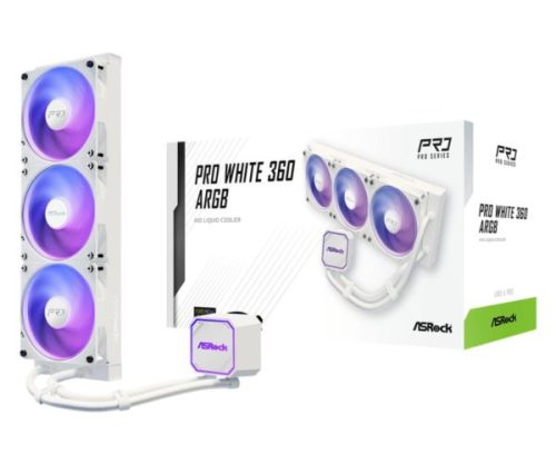 ASRock Pro White 360 ARGB AIO Liquid Cooler