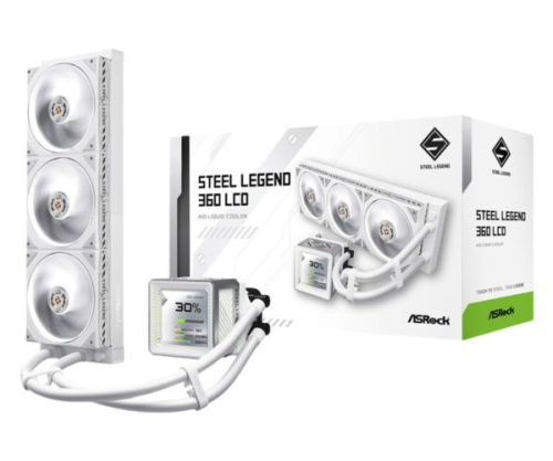 ASRock Steel Legend 360 LCD AIO Liquid Cooler