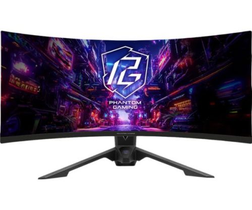 ASRock Gaming Monitor PG34QRT2B, 34", WQHD, VA, 180Hz, 1ms, WiFi Antenna, Curved