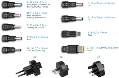 Avacom univerzalni punjač QuickTIP45W, 9 konektora