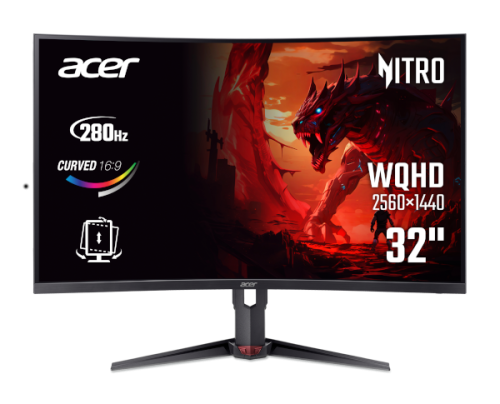 Acer Nitro XZ32QXC 31.5 QHD VA,2xHDMI,DP,280Hz,cur