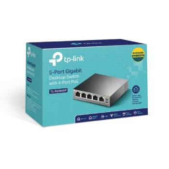 TP-LinkTL-SG1005P 5-Port Gigabit  Switch 4xPoE