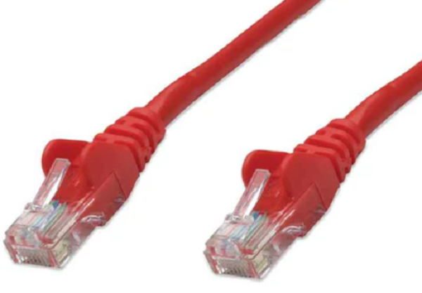 Intellinet Cat6, CCA, U/UTP,PVC, RJ45,0.5m, crveni