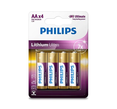 Philips Lithium ultra baterije AA, 4 komada