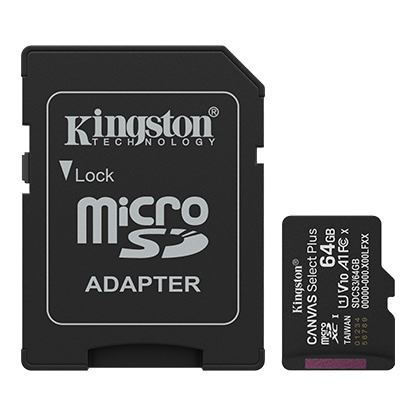 Kingston 64 GB Canvas Select Plus microSD memory card