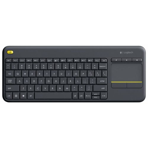 Logitech K400+ bežična tipkovnica+touchpad, crna