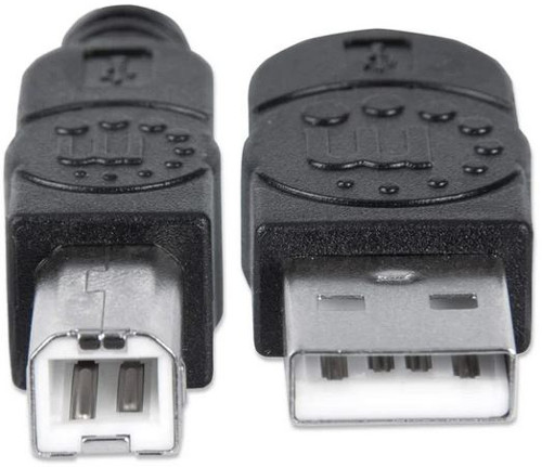 Manhattan kabel USB-A/USB-B M/M,za printer,5m,crni
