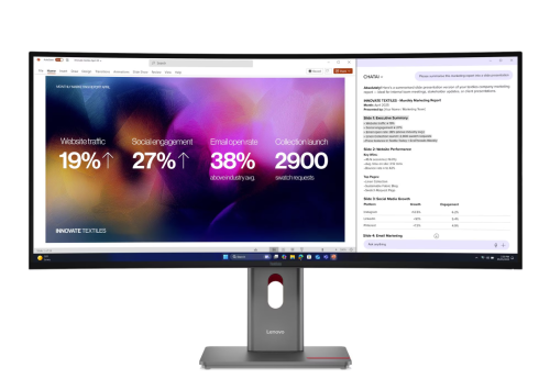 Lenovo P40WD-40 WUHD IPS, HDMI, DP, T-Bolt, curved