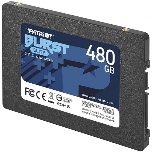 Patriot SSD Burst Elite R450/W320, 480GB, 7mm,2.5"