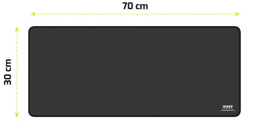Port PRO office podloga za miša, 30x70 cm,crna