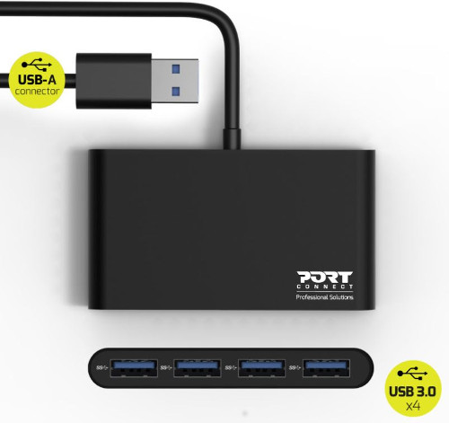 Port HUB 4 porta USB-A 3.0 5Gbps